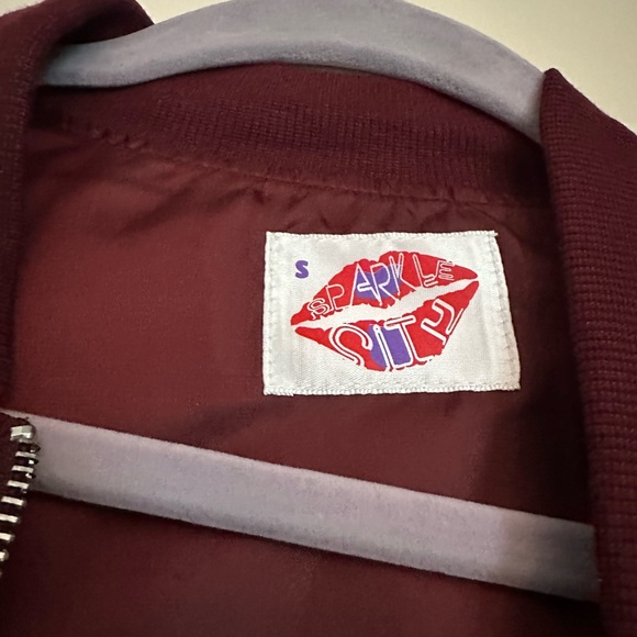 College Station Maroon Bomber Jacket - Picture 3 of 3